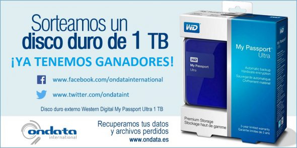 Ya tenemos ganadores del sorteo “Disco Duro de 1 TB”