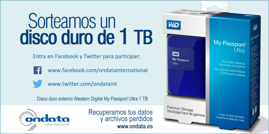 Ondata Recuperación de Datos Sorteo en Facebook y Twitter
