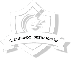 Logo certificado destrución