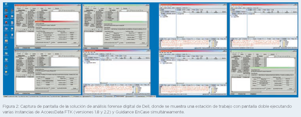 Capturas de Pantalla de la solucion de Analisis Forense Digital de Dell