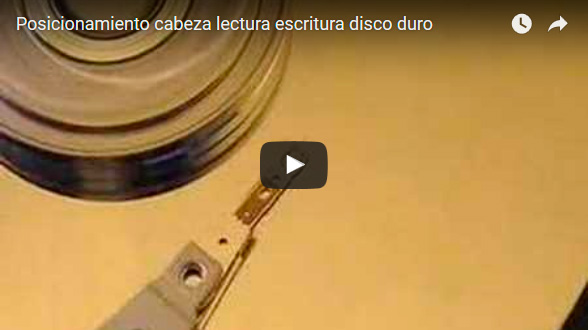 Vídeo: Posicionamiento cabeza lectura/escritura de disco duro